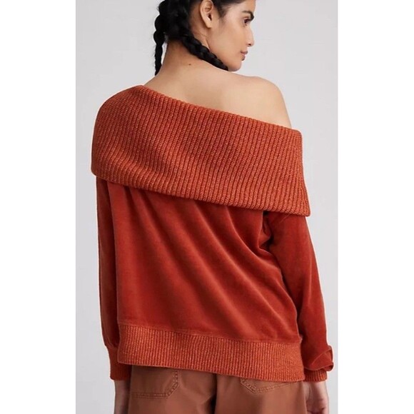 Anthropologie Daily Practice Off Shoulder Sweater Sweatshirt Womens S - Picture 3 of 8